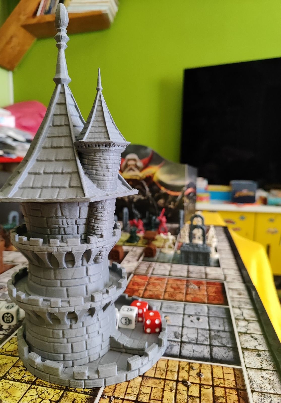 🎲 Wizards Dice Tower ~ Fantasy Dice Roller ~ Paint Ready - Image 3