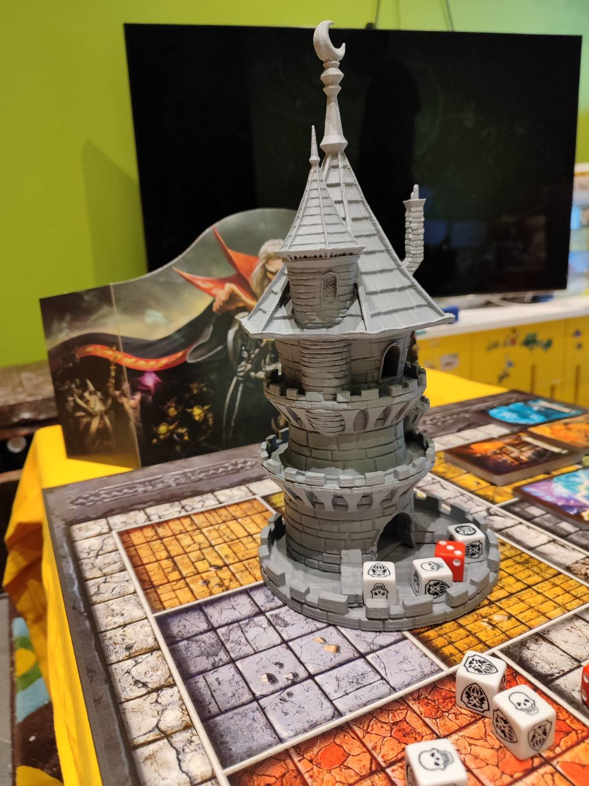 🎲 Wizards Dice Tower ~ Fantasy Dice Roller ~ Paint Ready - Image 5