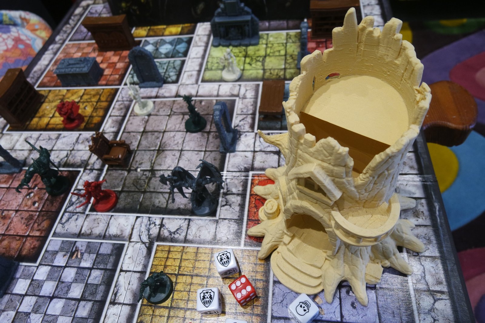 🎲 Treehouse Dice Tower ~ Fantasy Dice Roller ~ Paint Ready - Image 2