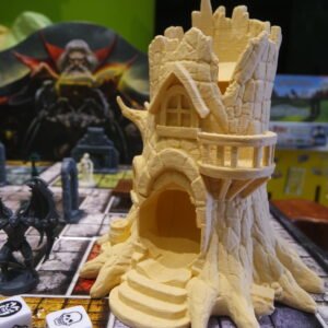 🎲 Treehouse Dice Tower ~ Fantasy Dice Roller ~ Paint Ready