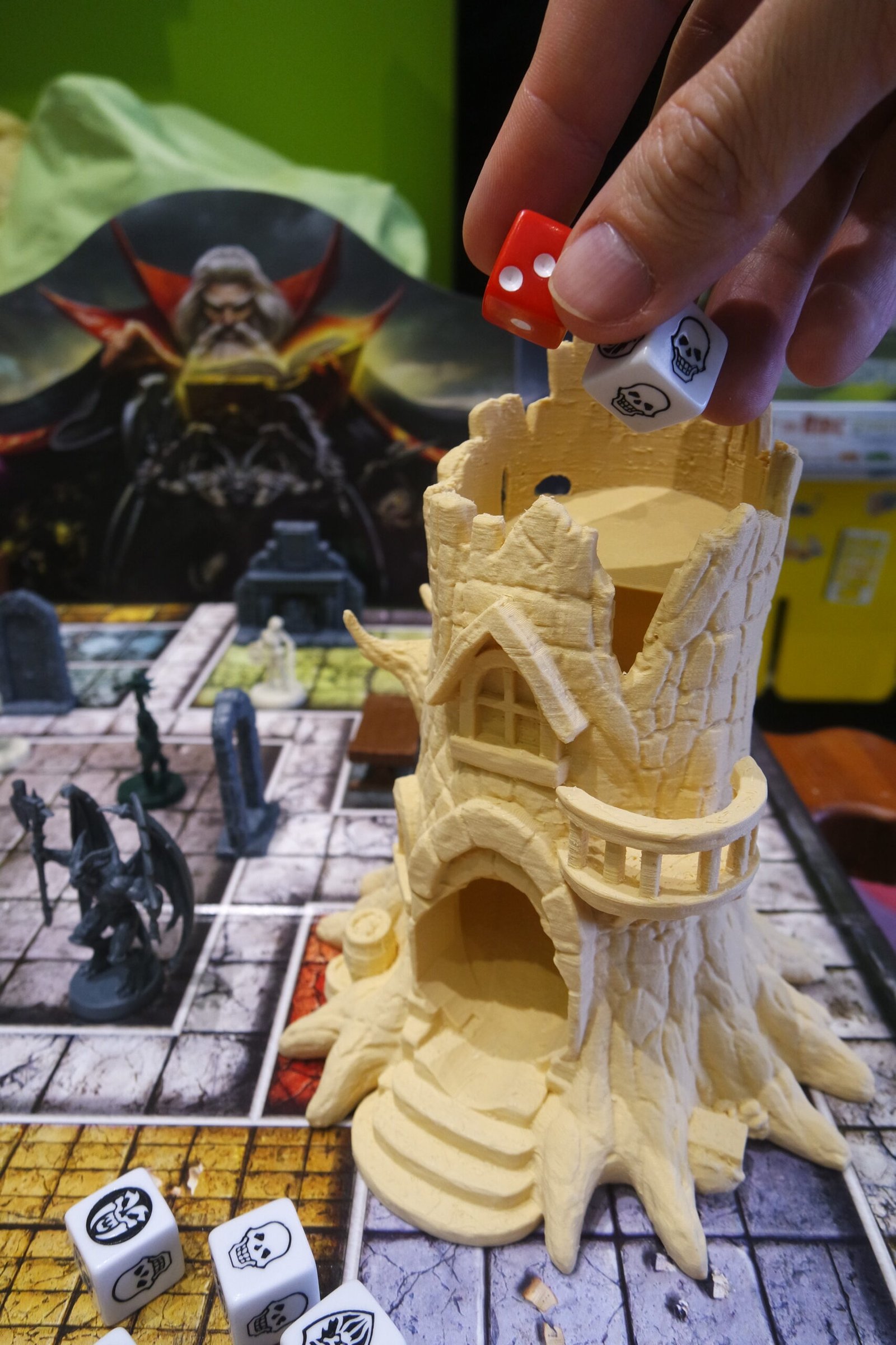 🎲 Treehouse Dice Tower ~ Fantasy Dice Roller ~ Paint Ready - Image 5