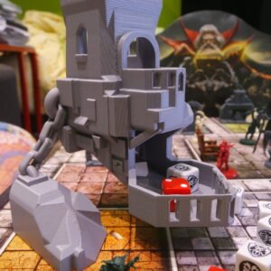 🎲 Floating Castle Dice Tower ~ Fantasy Dice Roller ~ Paint Ready