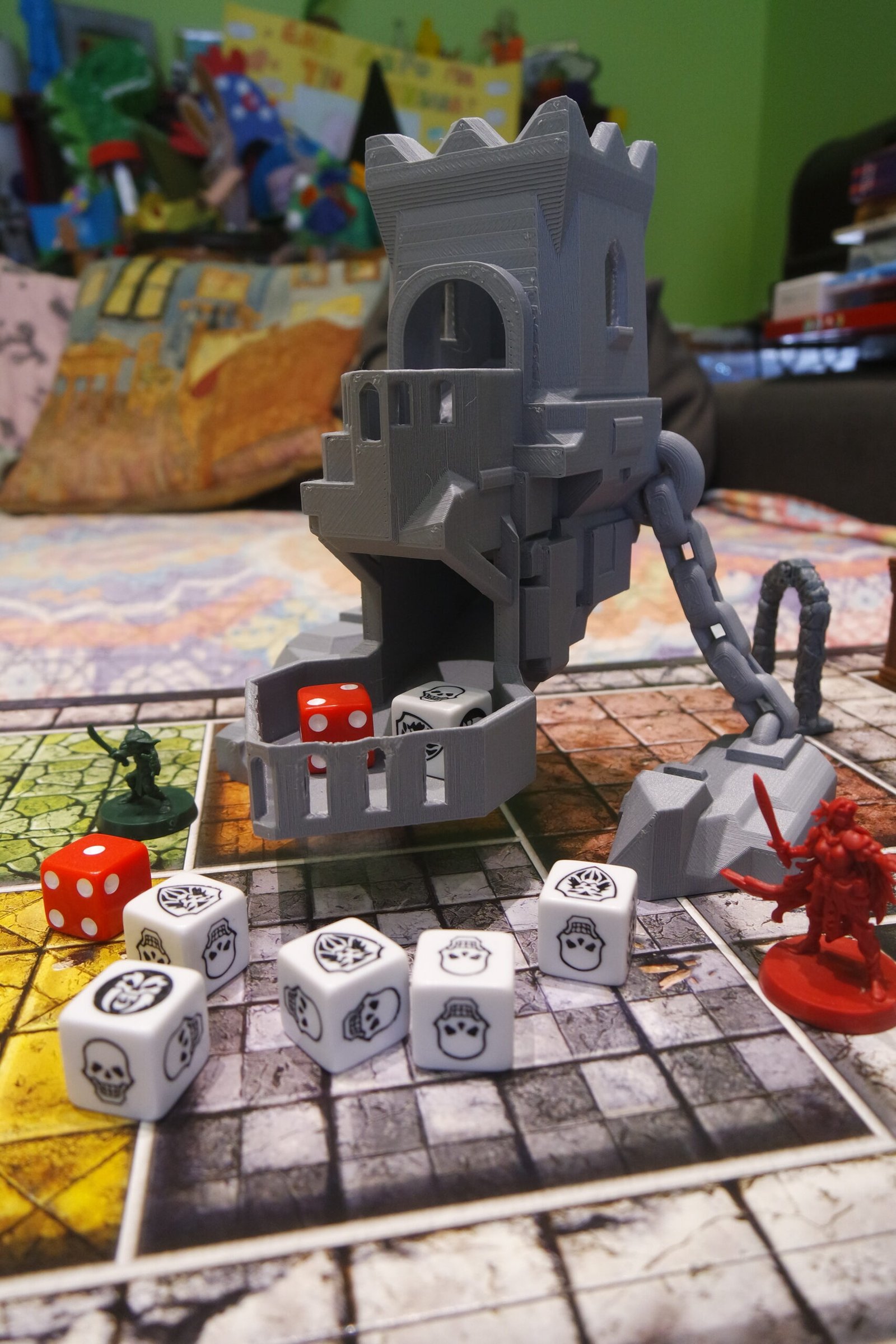 🎲 Floating Castle Dice Tower ~ Fantasy Dice Roller ~ Paint Ready - Image 3