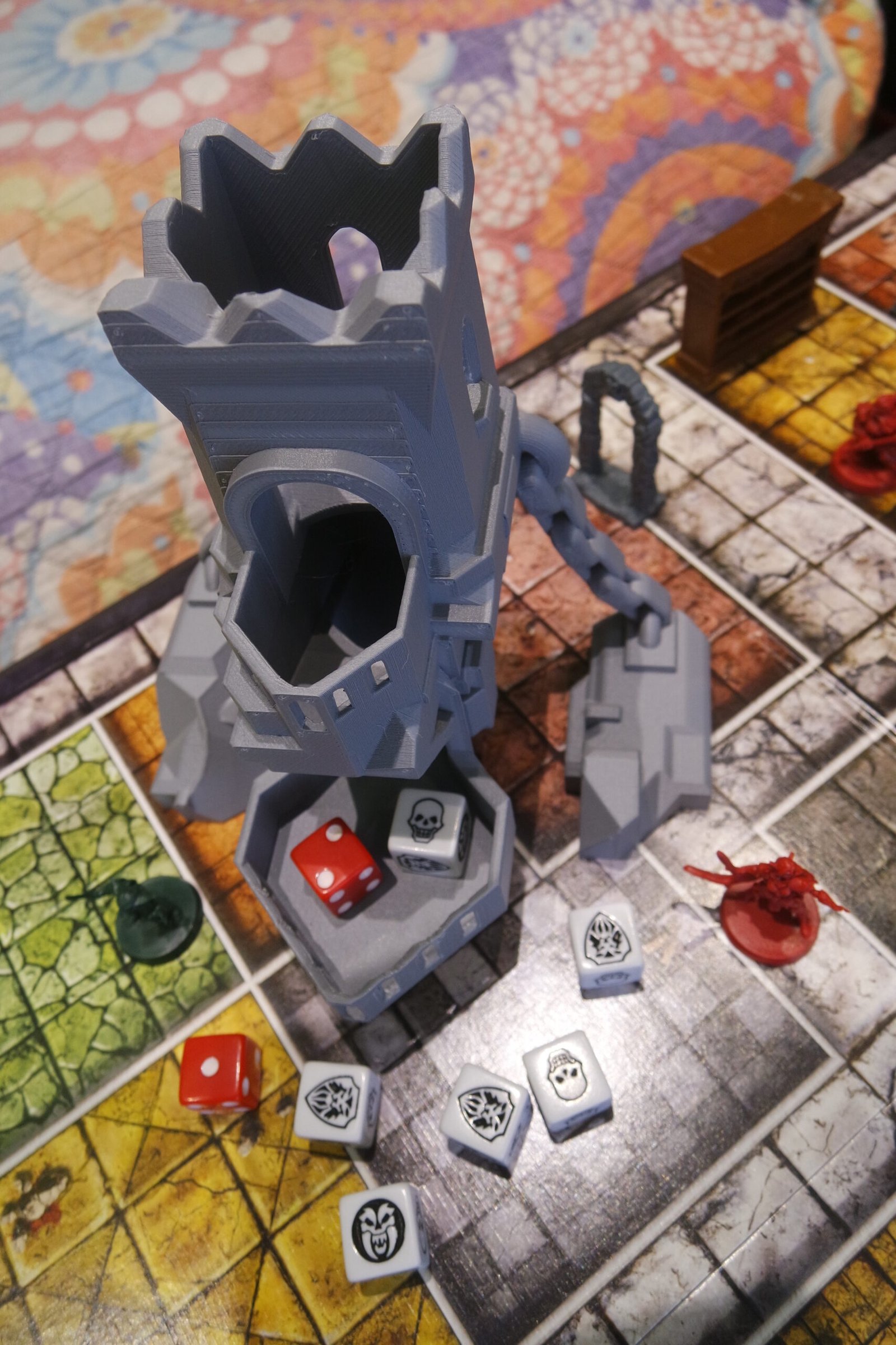 🎲 Floating Castle Dice Tower ~ Fantasy Dice Roller ~ Paint Ready - Image 5